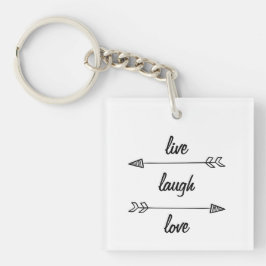 Live, Lachen, Liebe Schlüsselkette Schlüsselanhänger
