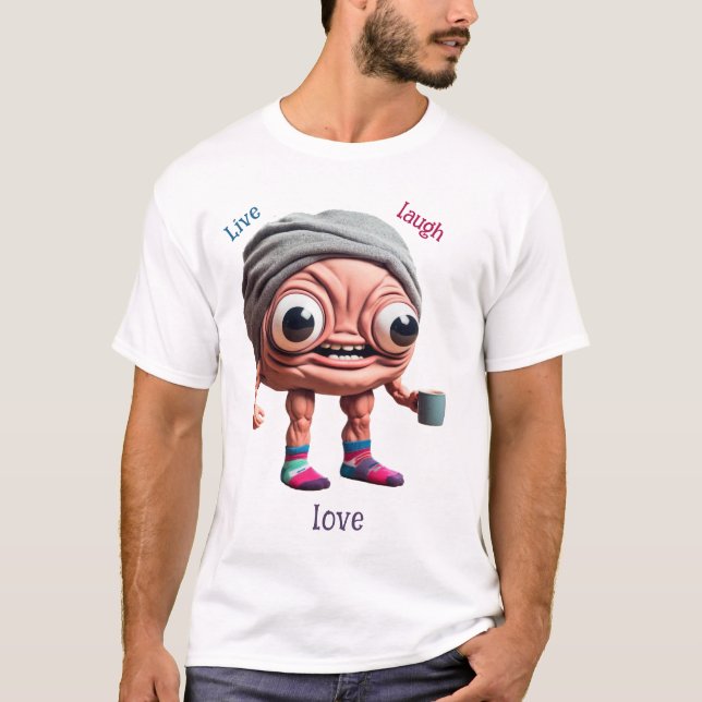 Live, Lachen, Liebe T-Shirt (Vorderseite)