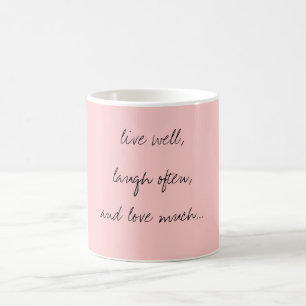 LIVE, LACHEN, LIEBE-TASSE KAFFEETASSE