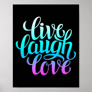 Live-Lachen Liebe Tee Shirts, Inspiration Cooles Z Poster