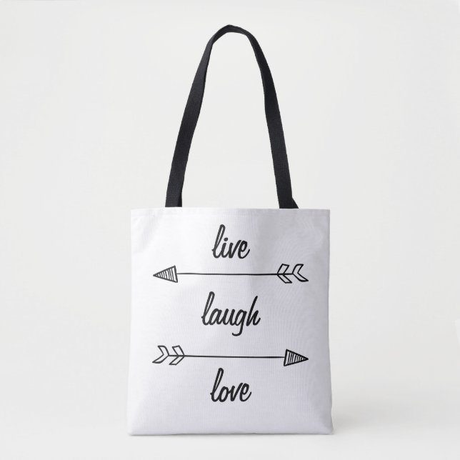 Live, Lachen, Liebe Tote Tasche (Vorderseite)