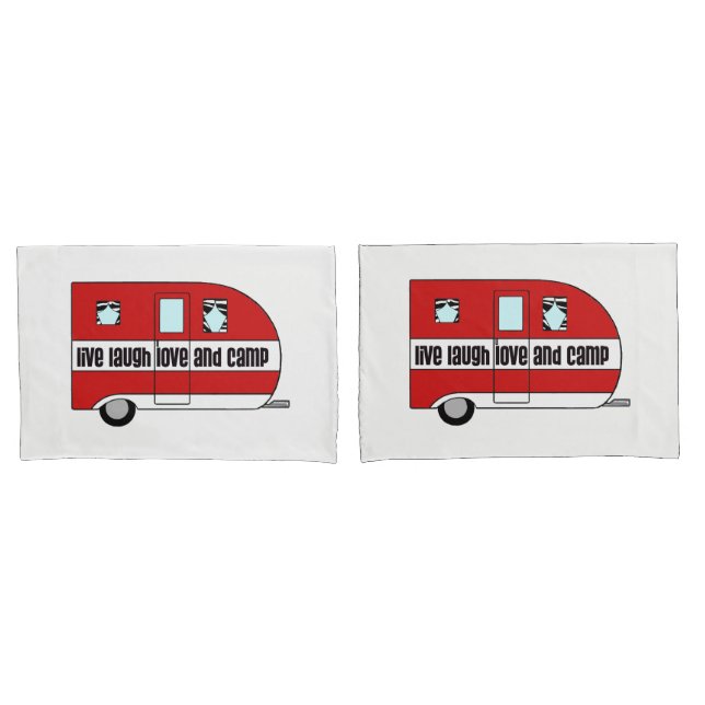 "Live, lachen, Liebe und Lager" Kissenbezug (Vorderseite-Set)