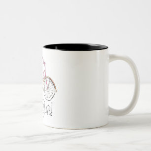 Live, Lachen, Liebe! Zweifarbige Tasse