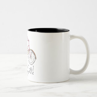 Live, Lachen, Liebe! Zweifarbige Tasse