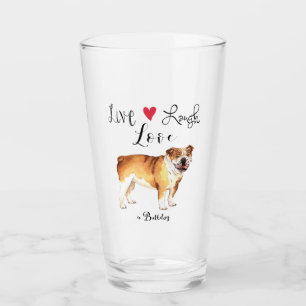 Live Lagh Liebe a Bulldog Glas