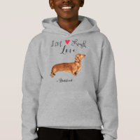 Live Lagh Liebe a Dackel Hoodie