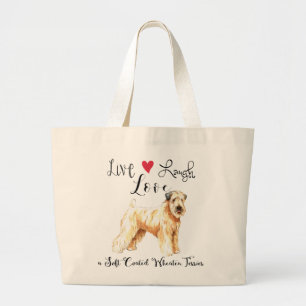 Live Lagh Liebe a Wheaten Jumbo Stoffbeutel