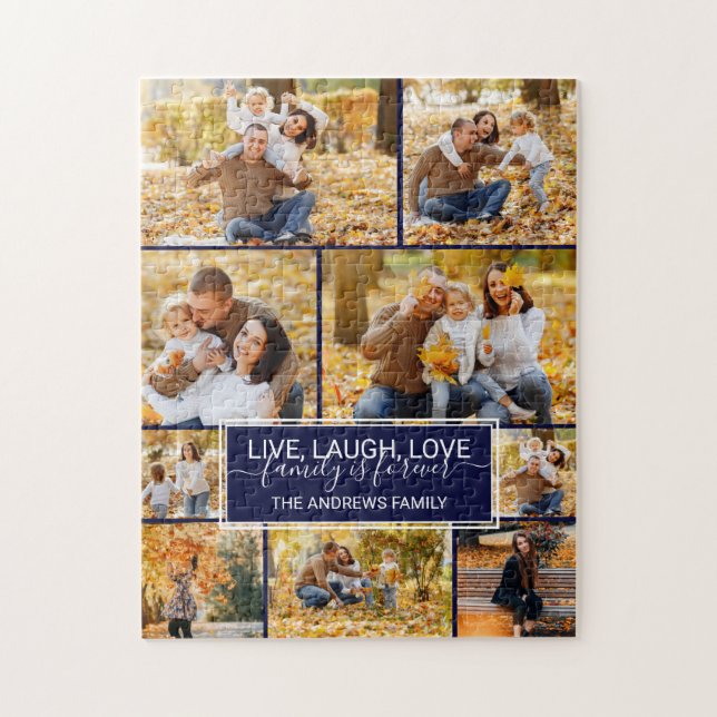 Live-Lagh-Liebe ist für immer ein Foto Collage (Vertikal)