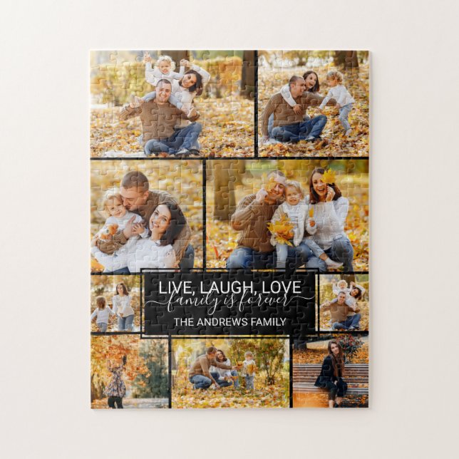Live-Lagh-Liebe ist für immer ein Foto Collage (Vertikal)