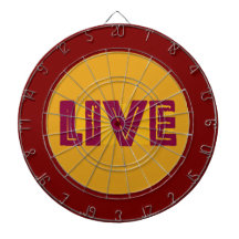 Live & Lass im Orbit Dart Board