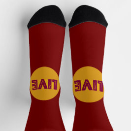 Live & Lass in Orbit Crew Socken