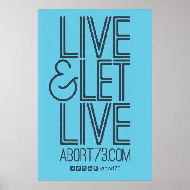 Live & Lass Live Poster (Abort73.com) (Vorne)