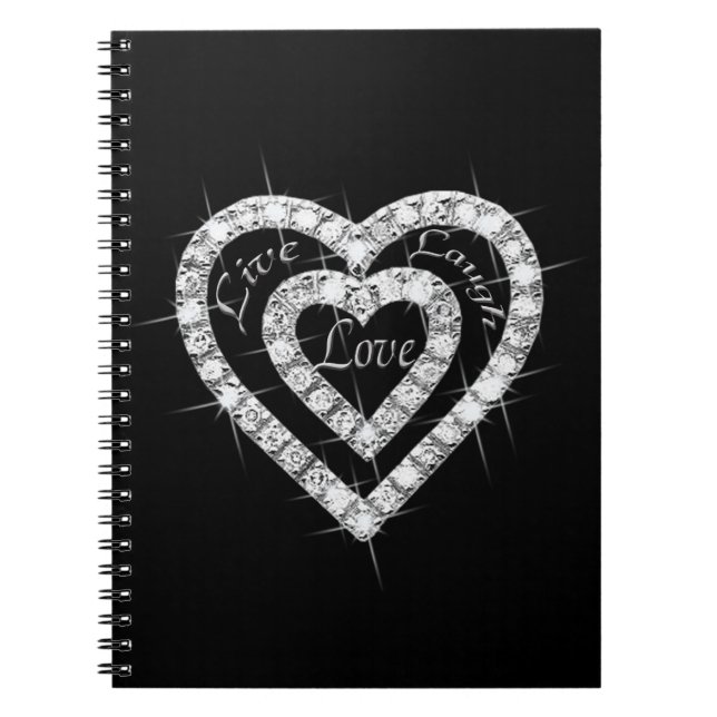Live Lauder Love Diamond Heart Carnet Spiral (Devant)