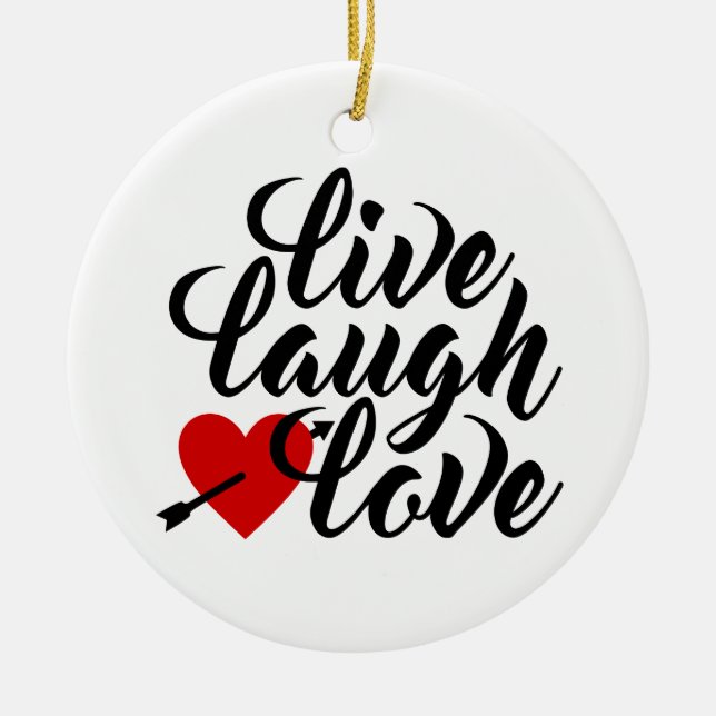 Live Lauder Love Valentine Calligraphy | Ornement (Devant)
