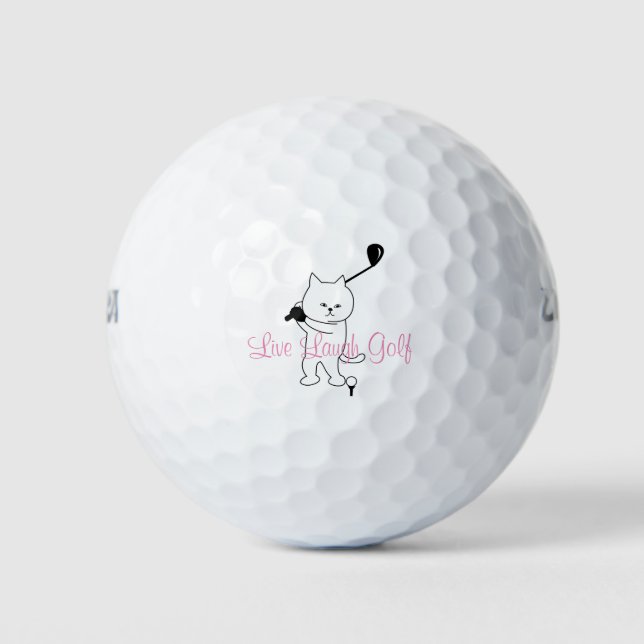 Live Laugh Golf Golfball (Vorderseite)