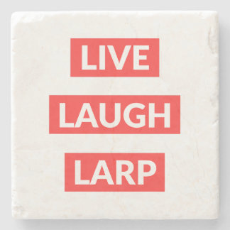 Live Laugh Larp Steinuntersetzer