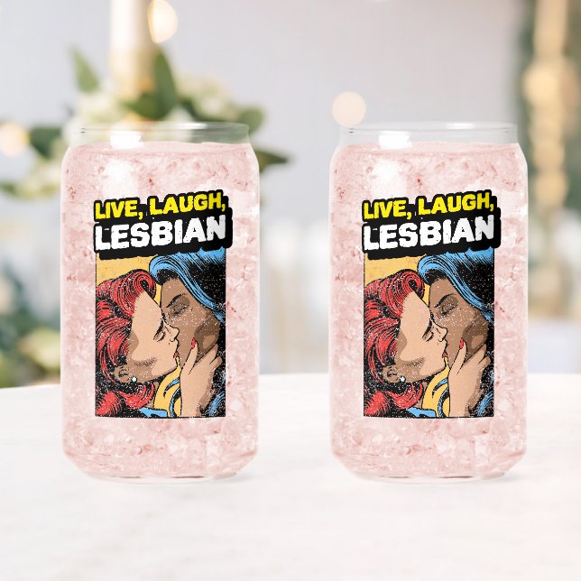 Live Laugh Lesbian Dosenglas (Insitu (Hochzeit))