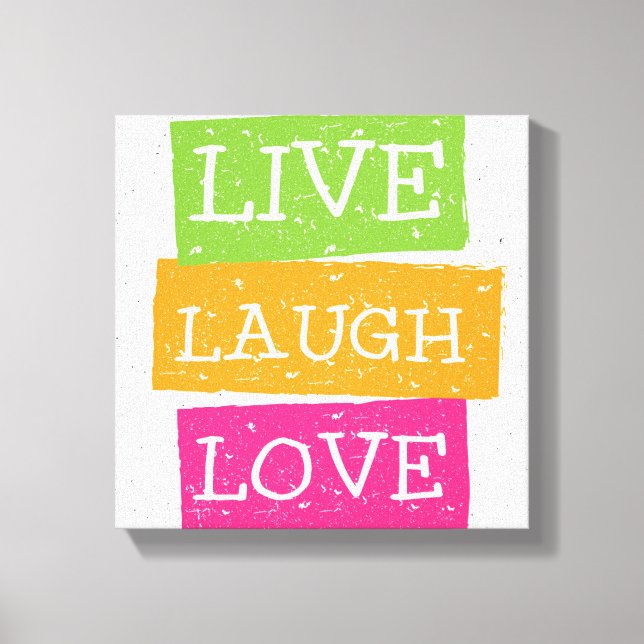 Live-Laugh Liebe 2 Leinwanddruck (Vorderseite)