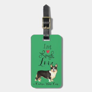 Live Laugh Liebe a Cardigan Welsh Corgi Gepäck Tag Gepäckanhänger