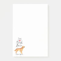 Live-Laugh Liebe a Golden Retriever Post-it Notes