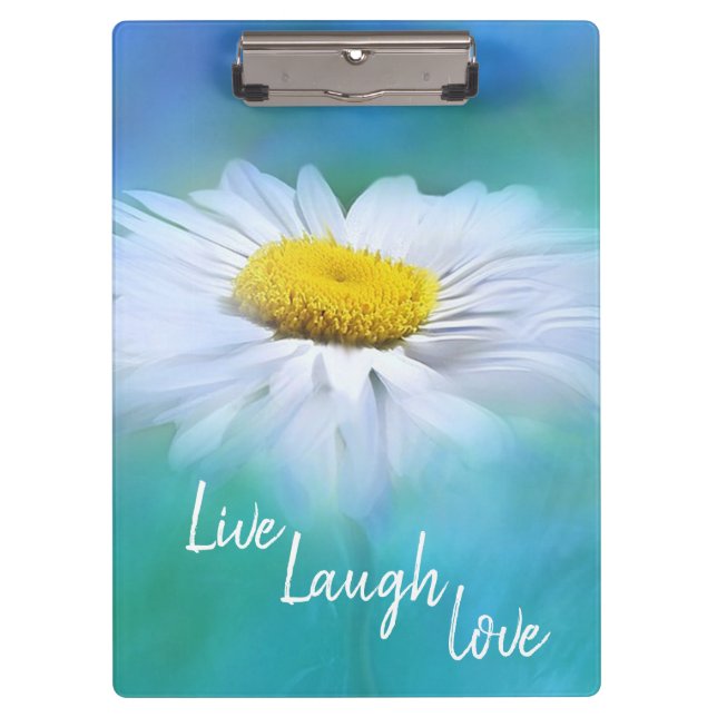 Live Laugh Liebe Daisy Klemmbrett (Vorderseite)