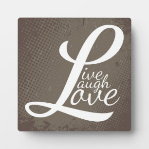 LIVE LAUGH LIEBE FOTOPLATTE