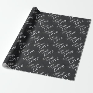 Live-Laugh-Liebe Geschenkpapier