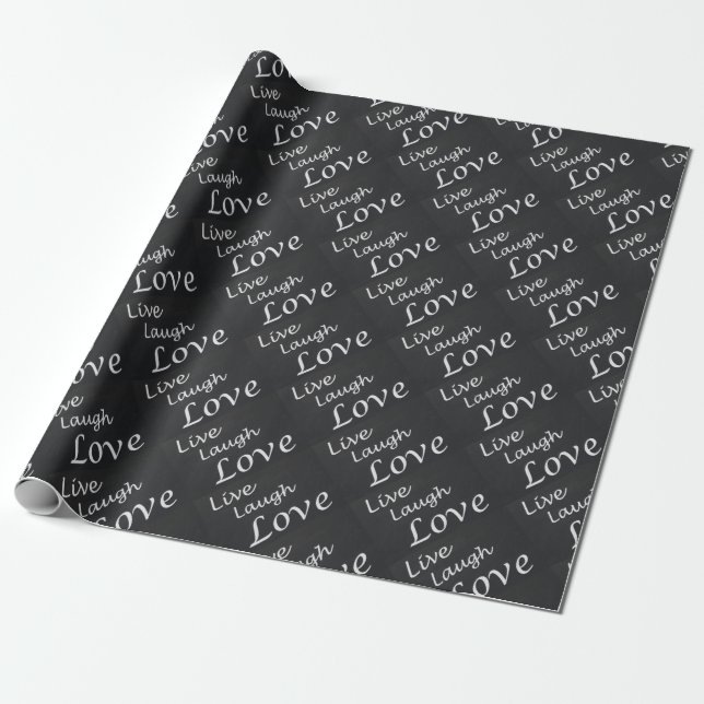 Live-Laugh-Liebe Geschenkpapier (Ungerollt)