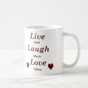 Live-Laugh-Liebe Kaffeetasse