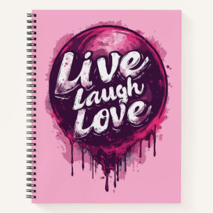 Live-Laugh-Liebe-Notebook - Dankbarkeit & Kreativi Notizbuch