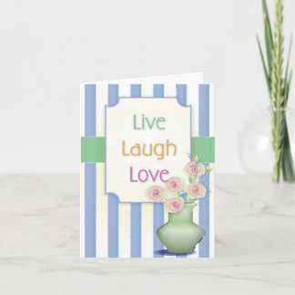 Live-Laugh-Liebe Notecard Karte
