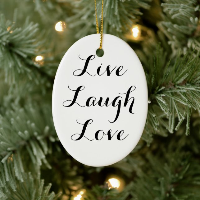 Live-Laugh Liebe Ornament (Baum)