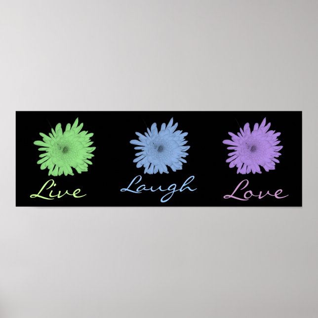 Live-Laugh-Liebe Poster (Vorne)