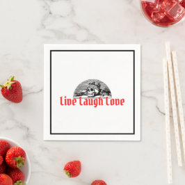 Live-Laugh-Liebe Skull-Cocktail Serviette