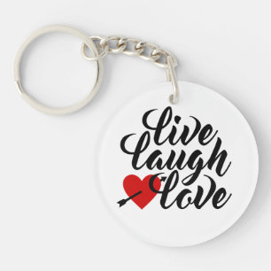 Live-Laugh-Liebe Valentine Calligraphy   Schlüssel Schlüsselanhänger