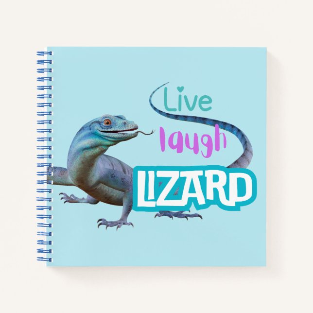 Live Laugh Lizard Notizbuch (Vorderseite)