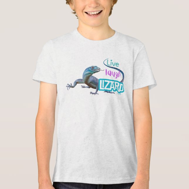 Live Laugh Lizard Tri-Blend Shirt (Vorderseite)