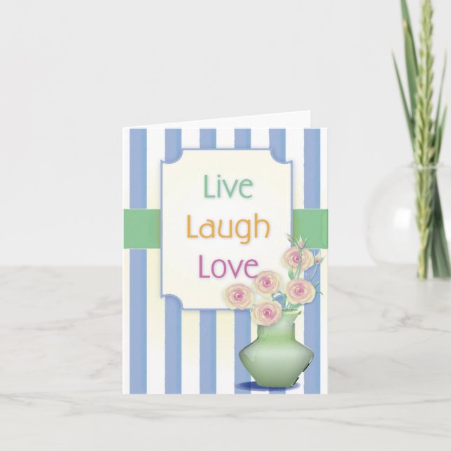 Live Laugh Love Carte pour notes (Devant)