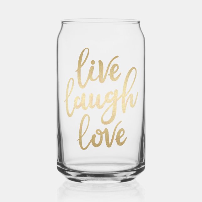 Live Laugh Love Faux Gold Letting (Recto)