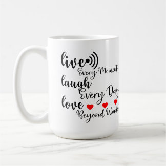 LIVE LAUGH LOVE  KAFFEETASSE