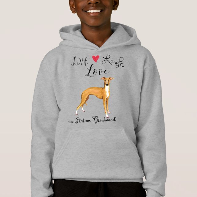 Live Laugh Love un Sweat - shirt à capuche italien (Devant)