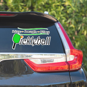 Live Laugh Play Pickleball Aufkleber
