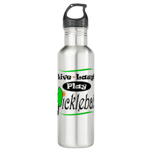 Live Laugh Play Pickleball Pickleball Spieler Gif Edelstahlflasche