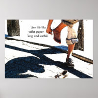Live-Leben wie Toilettenpapier
