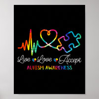 Live-Liebe Akzeptieren Autismus Sensibilisierung G