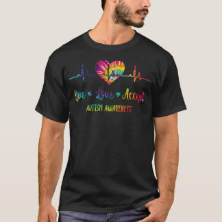 Live-Liebe Akzeptieren Autismus Sensibilisierung G T-Shirt