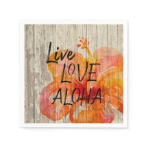 Live-Liebe Aloha Hibiskus Beach Zeichen