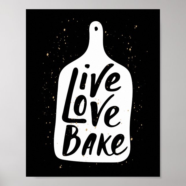 Live-Liebe Bake Poster (Vorne)