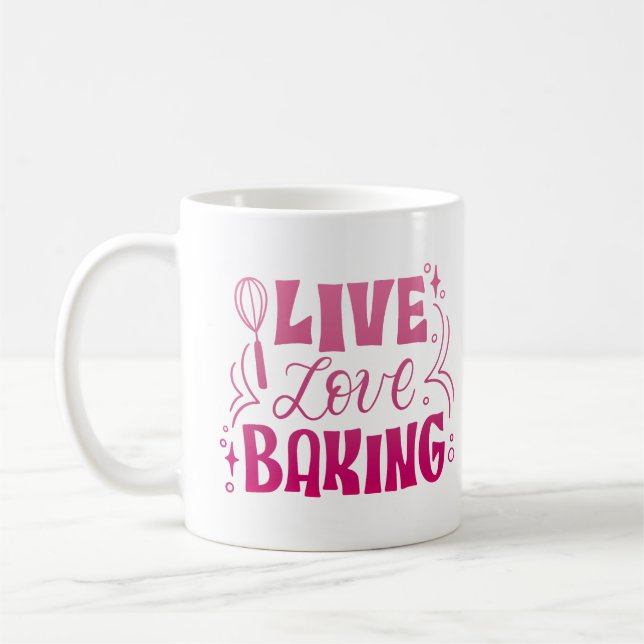 LIVE LIEBE BAKING KAFFEETASSE (Links)