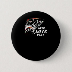 Live-Liebe Basketball von Subgirl Button